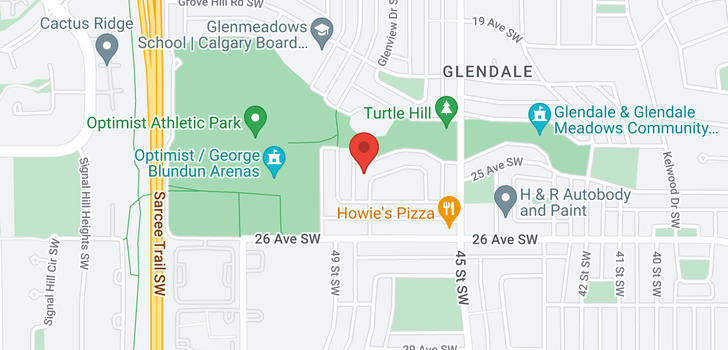 map of 50 Glenfield RD SW